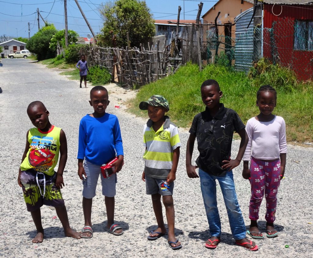 Bevolking Zuid-Afrika in township Khayelitsha